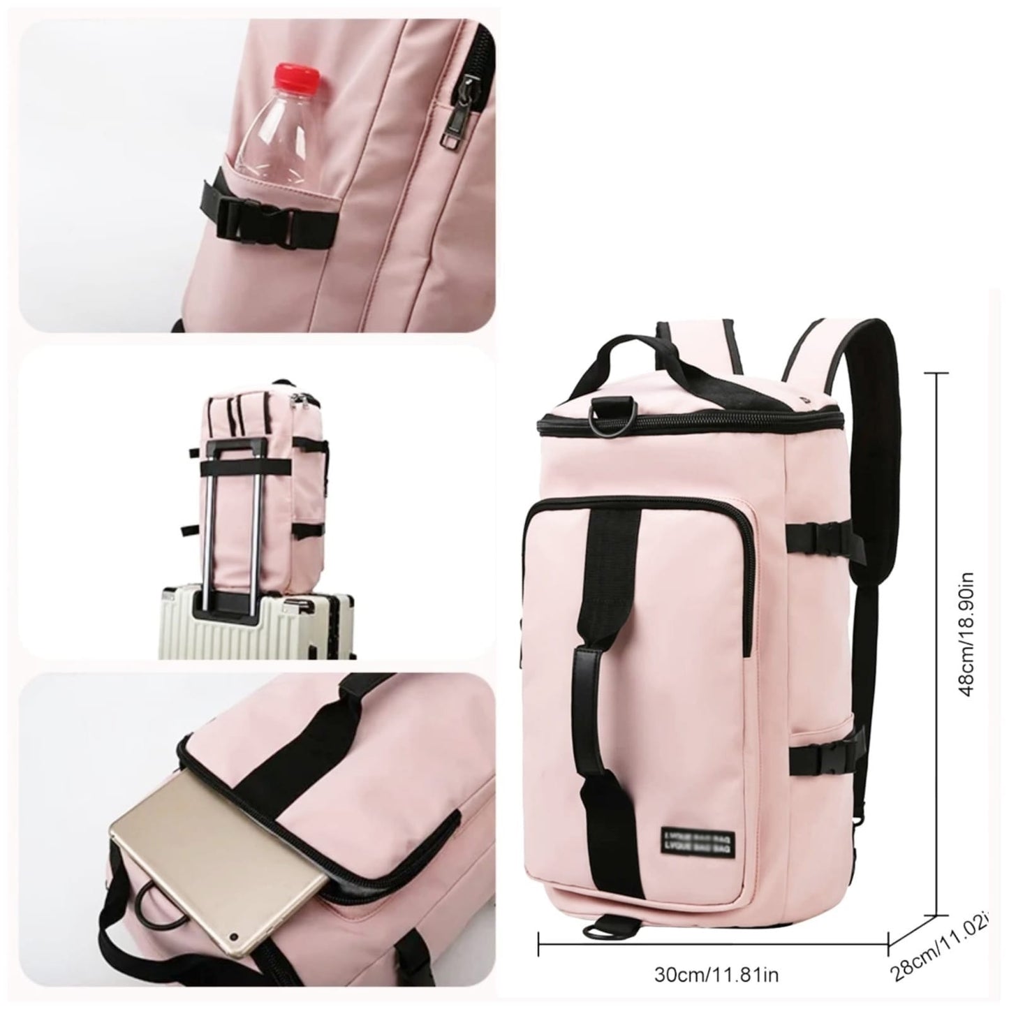 Mochila y Bolson Impermeable 2 en 1