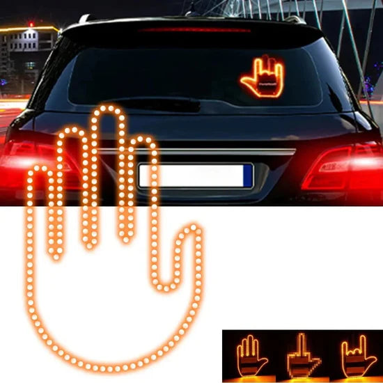 Mano led divertida para autos