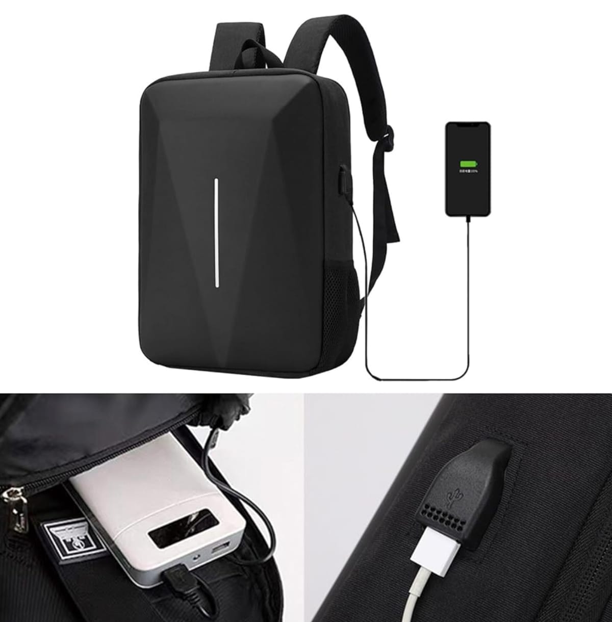 Mochila impermeable antirrobo con USB