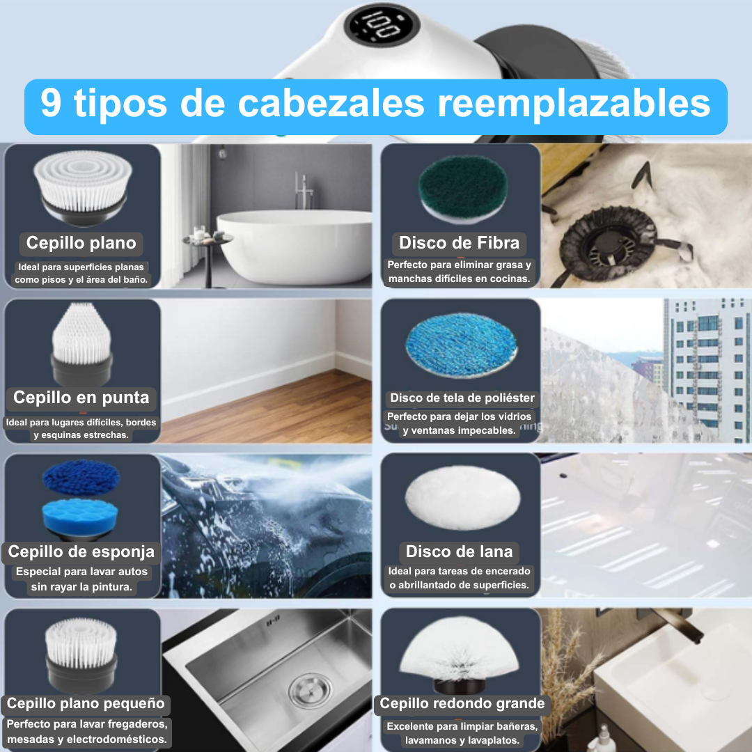Cepillo de Limpeza Multifuncional 9 EN 1