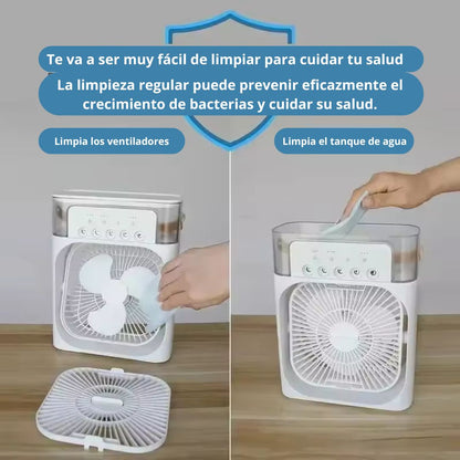 Humidificador 3 en 1 ventilador y aire acondicionado