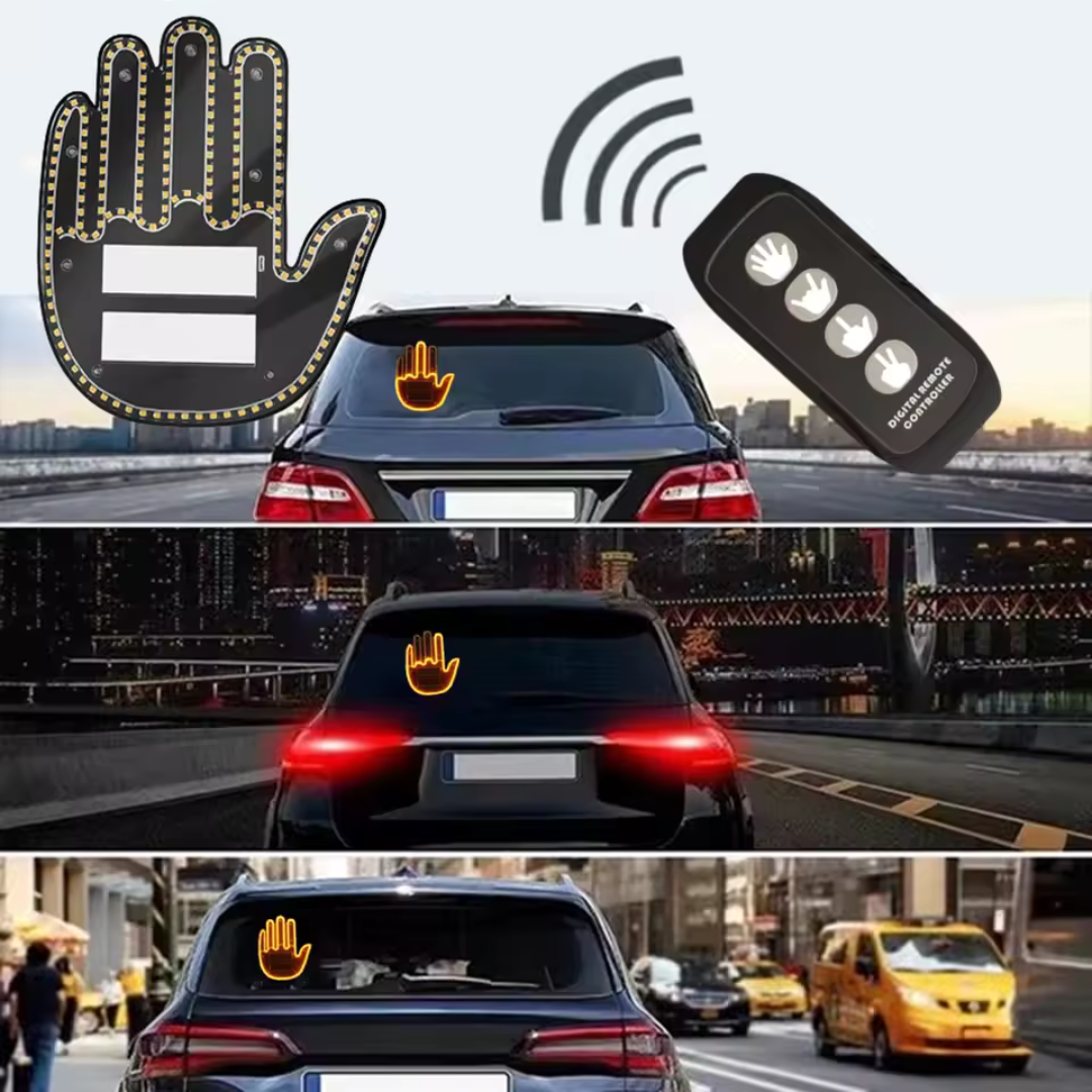 Mano led divertida para autos