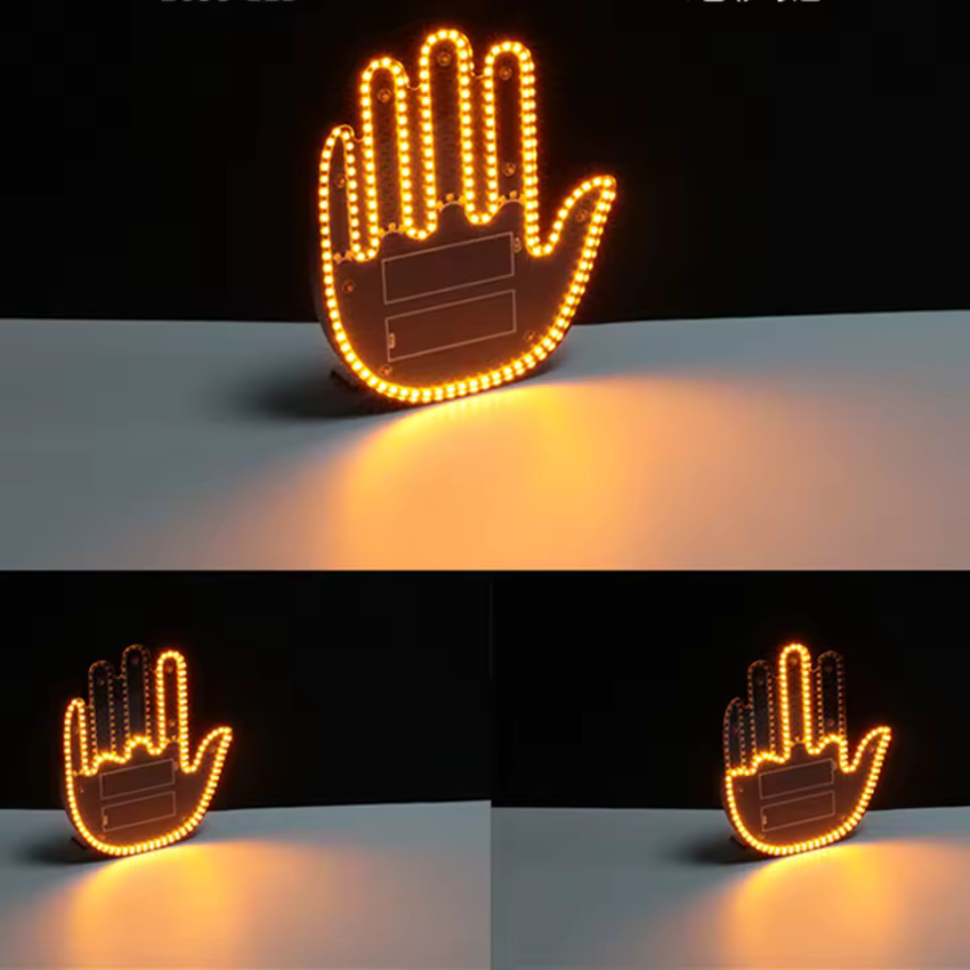 Mano led divertida para autos